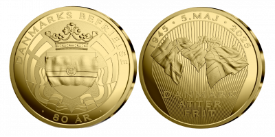 Befrielsen 80 års guldbelagt jubilæusmedalje